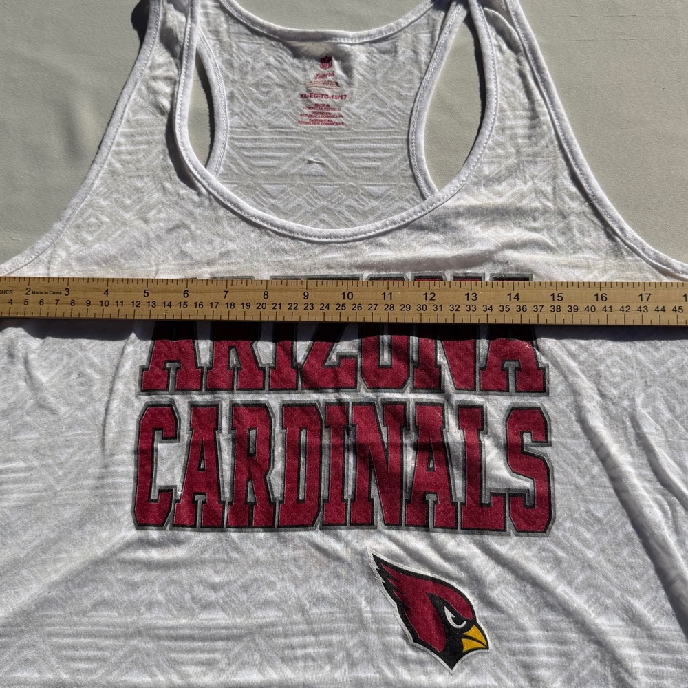 NFL Arizona Cardinals Women's White Tank Top - Picture 10 of 10